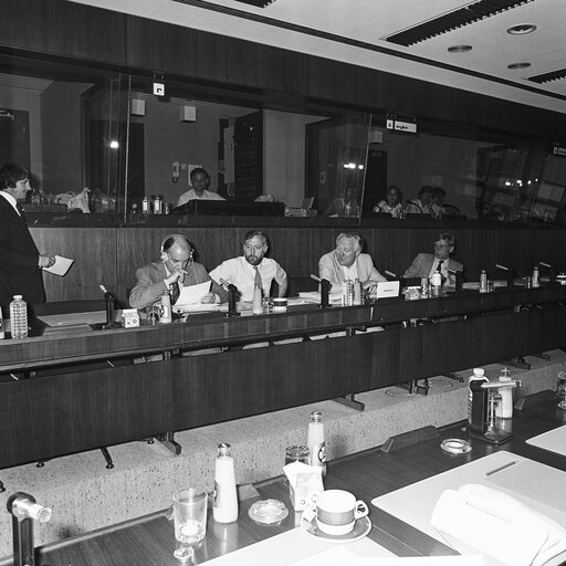 Fotografie 8: Meeting at the European Parliament in Brussels in June 1985