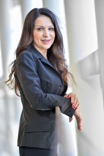 Barbara KAPPEL in the European Parliament in Strasbourg