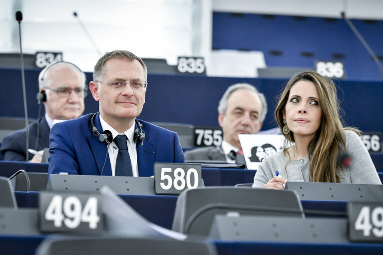 Fotografija 1: Philippe JUVIN in the European Parliament in Strasbourg