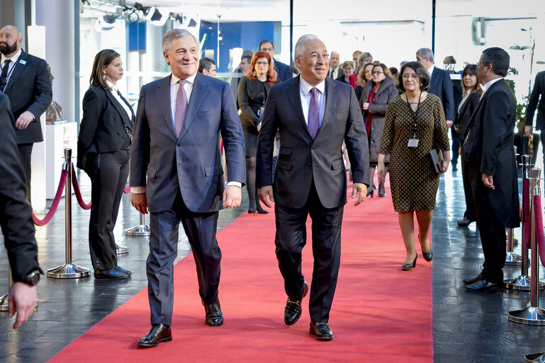 Fotografija 4: Antonio TAJANI - EP President meets with António COSTA - Prime Minister of Portugal