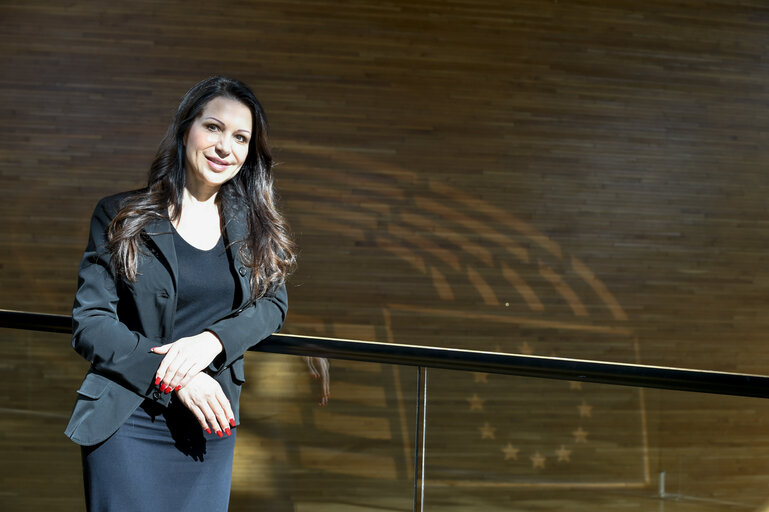 Fotografija 9: Barbara KAPPEL in the European Parliament in Strasbourg