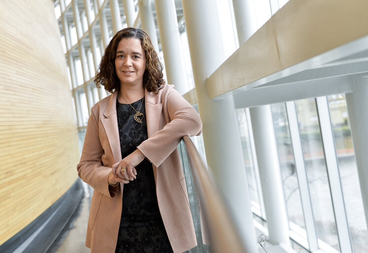 Foto 3: Sofia RIBEIRO in the European Parliament in Strasbourg