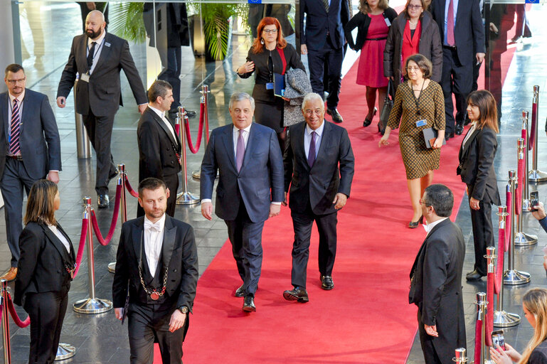 Fotografija 9: Antonio TAJANI - EP President meets with António COSTA - Prime Minister of Portugal