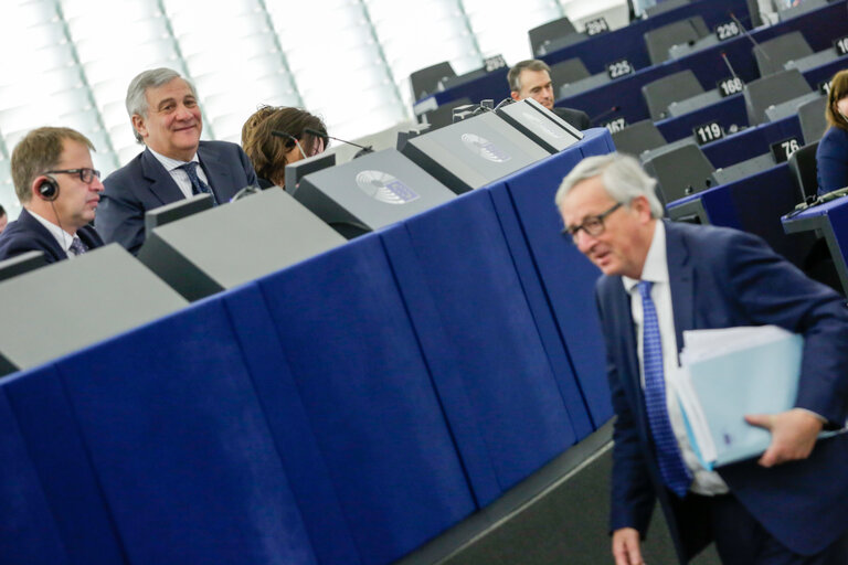 Fotografia 8: Plenary session, debate on Preparation of the European Council meeting of 22 and 23 March 2018