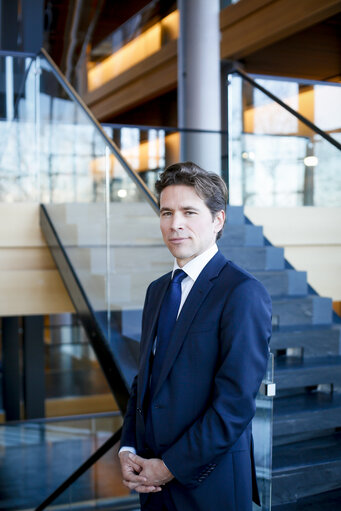 Geoffroy DIDIER in the European Parliament in Strasbourg