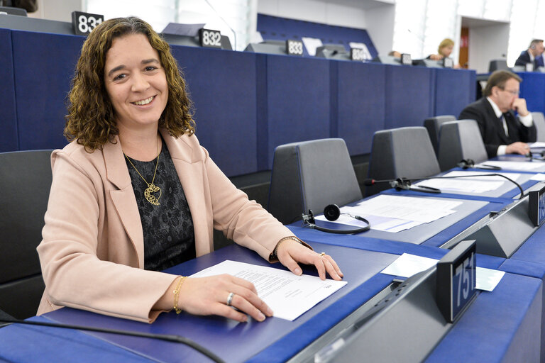 Foto 10: Sofia RIBEIRO in the European Parliament in Strasbourg