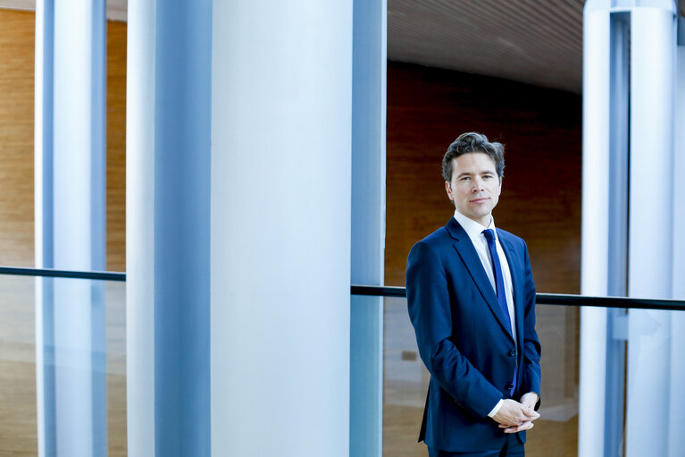 Geoffroy DIDIER in the European Parliament in Strasbourg