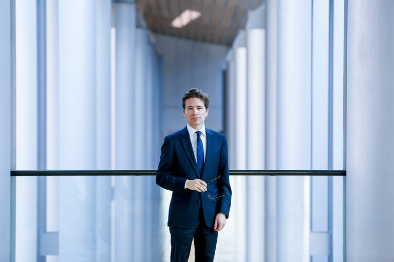 Geoffroy DIDIER in the European Parliament in Strasbourg