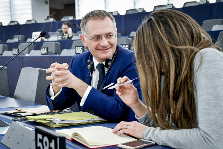 Fotografija 5: Philippe JUVIN in the European Parliament in Strasbourg