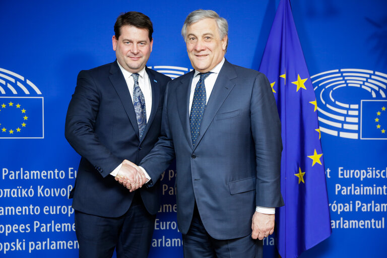 Antonio TAJANI - EP President meets with Simon Francis MURPHY