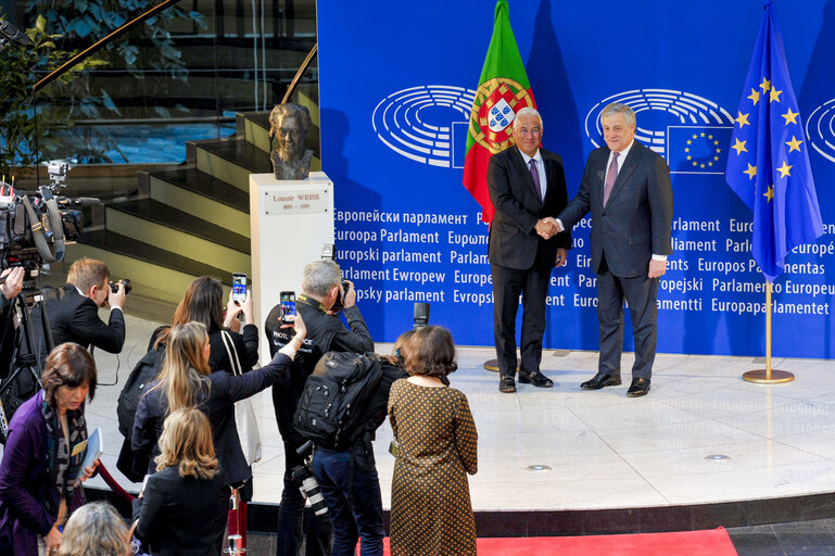 Fotografija 8: Antonio TAJANI - EP President meets with António COSTA - Prime Minister of Portugal