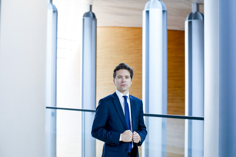 Foto 2: Geoffroy DIDIER in the European Parliament in Strasbourg