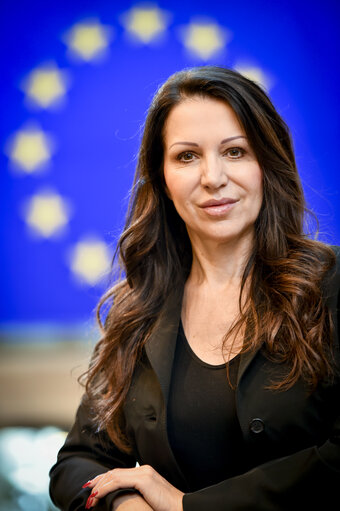 Fotografija 26: Barbara KAPPEL in the European Parliament in Strasbourg