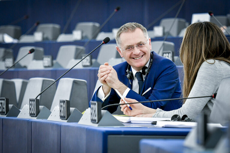 Fotografija 4: Philippe JUVIN in the European Parliament in Strasbourg