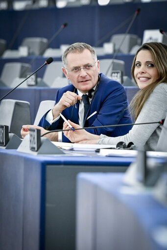 Fotografija 3: Philippe JUVIN in the European Parliament in Strasbourg