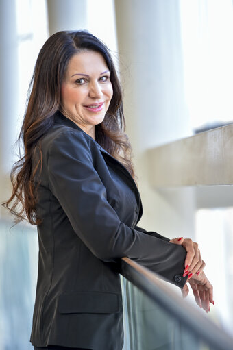 Fotografija 22: Barbara KAPPEL in the European Parliament in Strasbourg