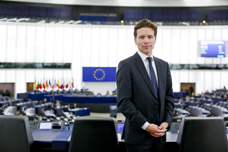 Foto 10: Geoffroy DIDIER in the European Parliament in Strasbourg