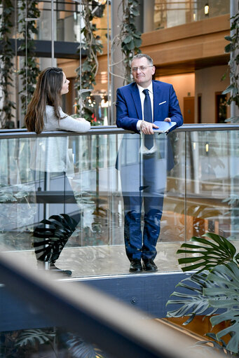 Fotografija 7: Philippe JUVIN in the European Parliament in Strasbourg