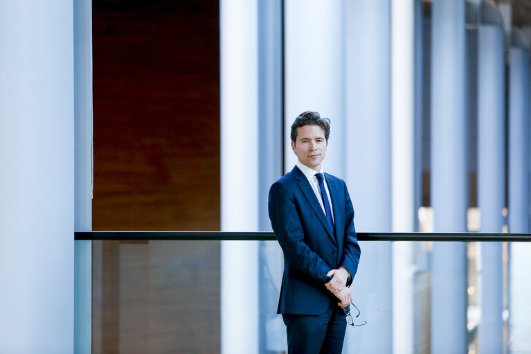 Geoffroy DIDIER in the European Parliament in Strasbourg