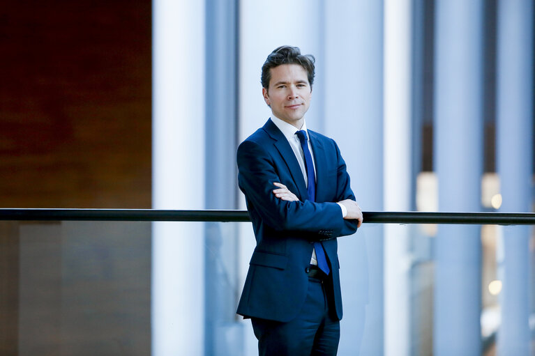 Geoffroy DIDIER in the European Parliament in Strasbourg