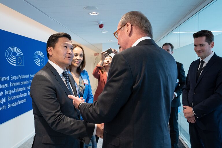 Suriet 17: Othmar KARAS meets with Tumurbaatar AYURSAIKHAN, MP, Vice Chairman of the State Great Hural (Parliament) of Mongolia