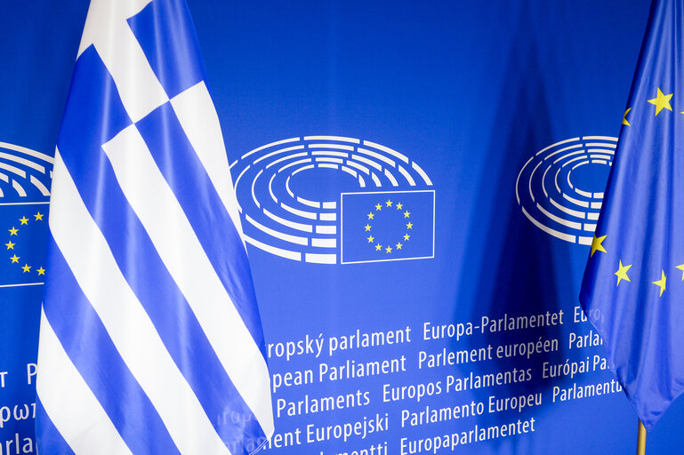 Fotografija 4: Visit of the Prime Minister of Greece to the European Parliament in Brussels