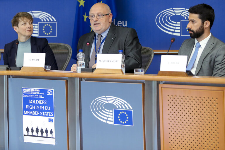 Fotografi 10: SEDE public hearing ' Soldiers' rights in EU Member States '