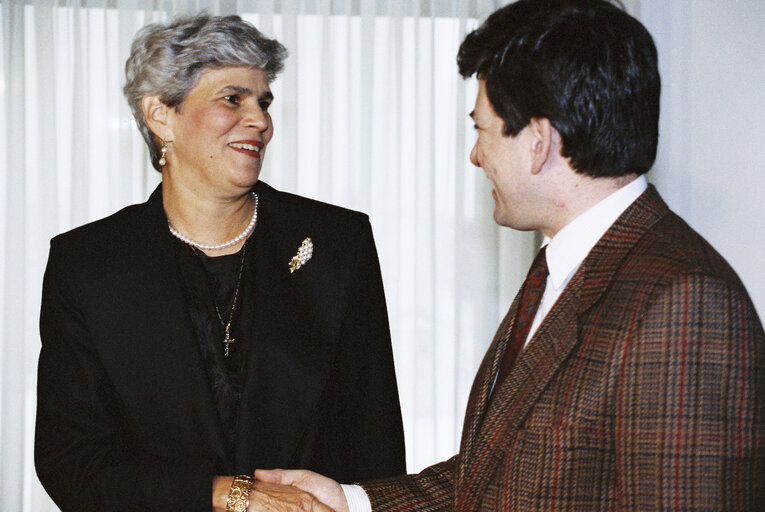 Fotogrāfija 3: Visit of the President of Nicaragua to the EP in Strasbourg.