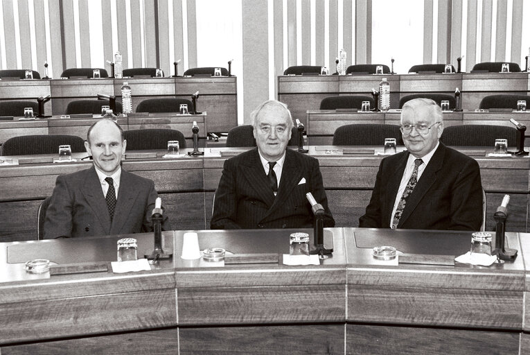 Foto 20: Meeting with Christopher PROUT and Egon KLEPSCH at the EP in Strasbourg.