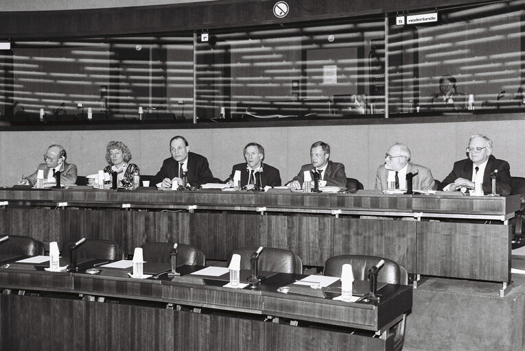 Meeting at the EP in Strasbourg.