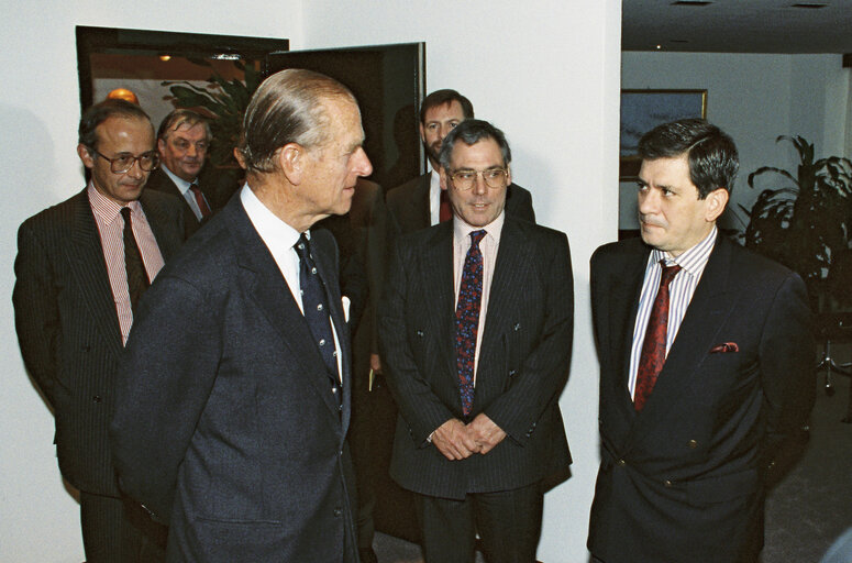 Foto 3: Visit of Prince Philip, the Duke of Edinburgh in Strasbourg in September 1991.