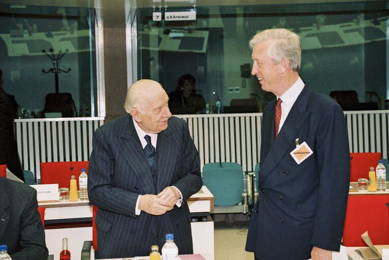 Photo 3 : Meeting with The President of the French Senate at the European Parliament in Brussels