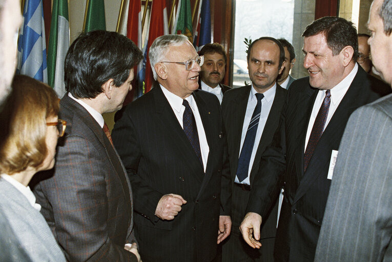 Fotó 5: Visit of Slovak President in Strasbourg in February 1993.