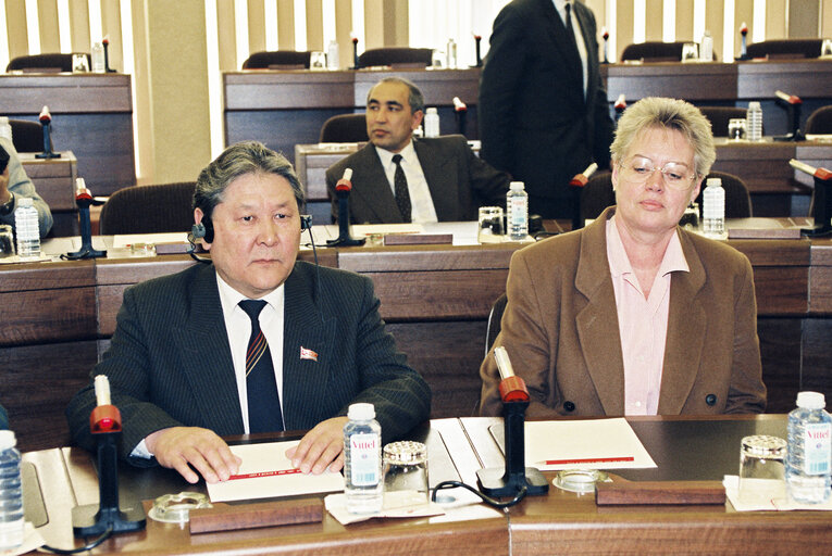 Fotografia 8: MEP Magdalene HOFF at the European Parliament with Serikbolsyn ABDILDIN