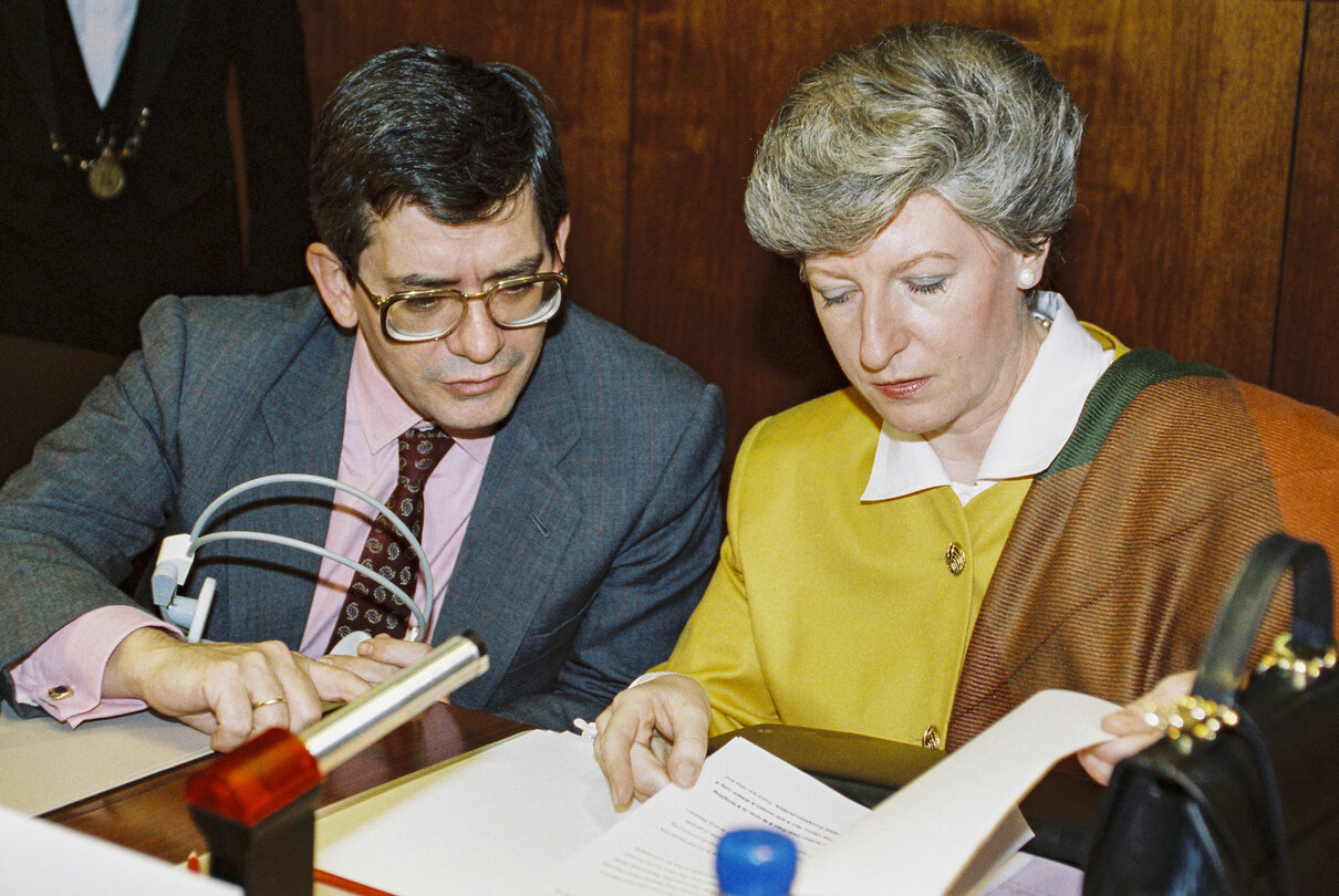 Photo 5: Meeting in October 1992
