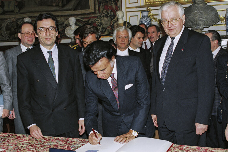 Fotografia 16: Official reception in Strasbourg. Official visit of President of Argentina at the Palais Rohan