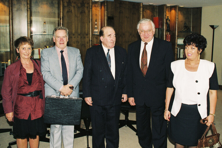 Egon KLEPSCH EP President  and the MEP Neil BLANEY in Strasbourg in July 1992.