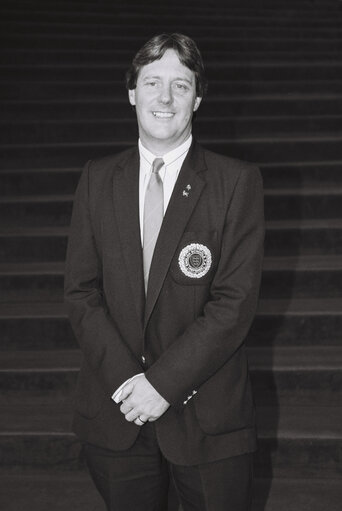 Portrait of MEP Brian SIMPSON in Strasbourg