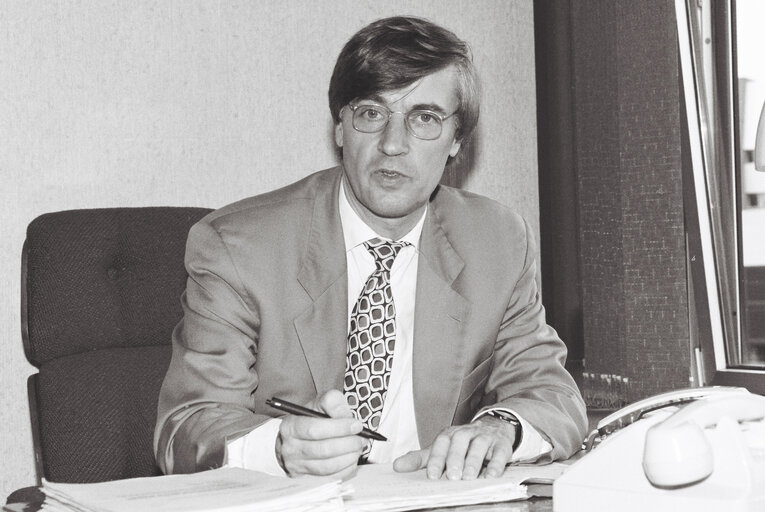 The MEP Dieter SCHINZEL in Strasbourg in July 1992.