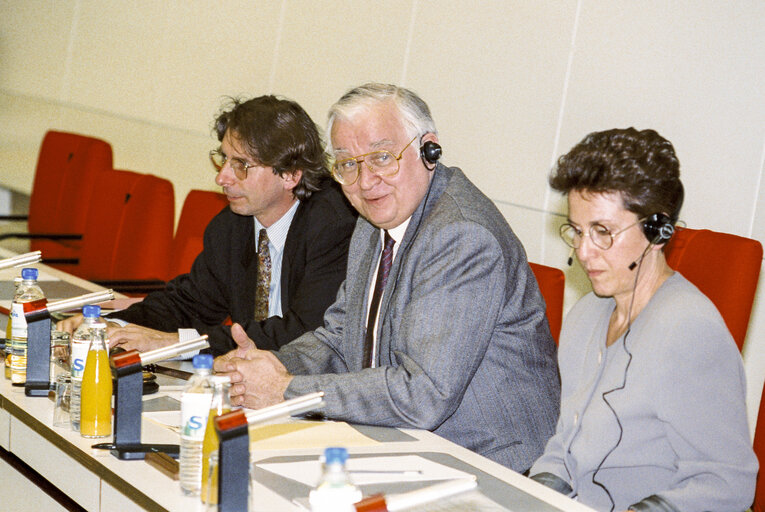 Meeting at the European Parliament in Brussels