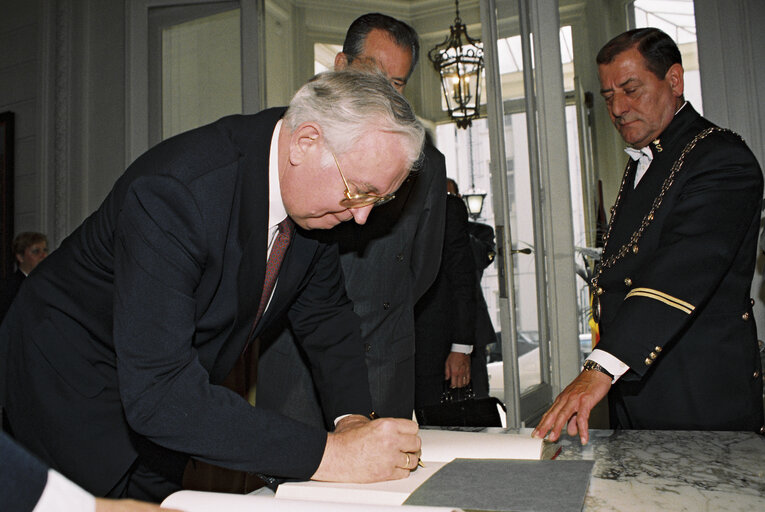 Fotografie 21: Visit of the President of the EP to the Houses of Parliament of Belgium.