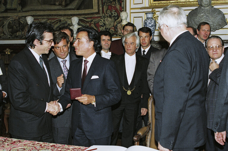 Fotografia 18: Official reception in Strasbourg. Official visit of President of Argentina at the Palais Rohan