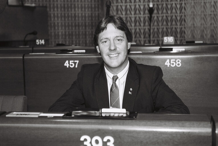 Portrait of MEP Brian SIMPSON in Strasbourg