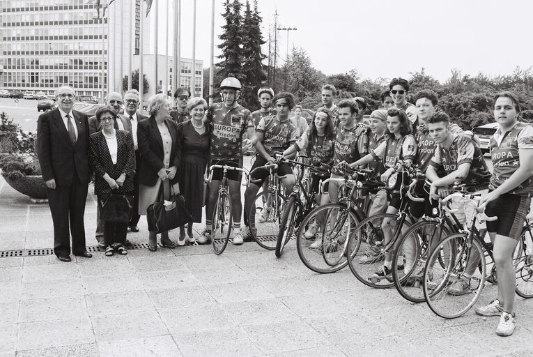 Billede 4: Cycling tour of 'Europa Frieden' in Luxembourg on July 1992.