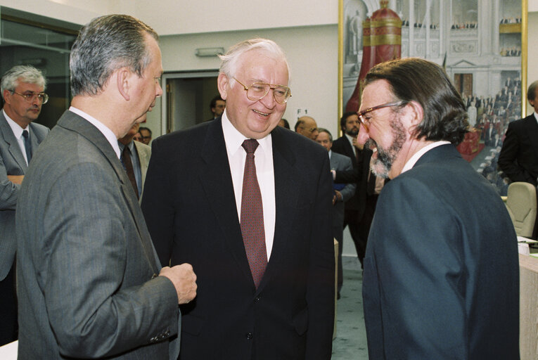 Fotografie 24: Visit of the President of the EP to the Houses of Parliament of Belgium.