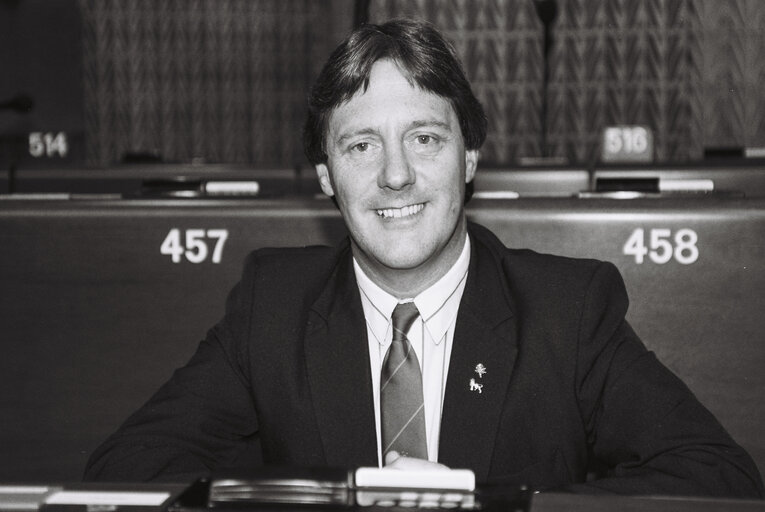 Portrait of MEP Brian SIMPSON in Strasbourg