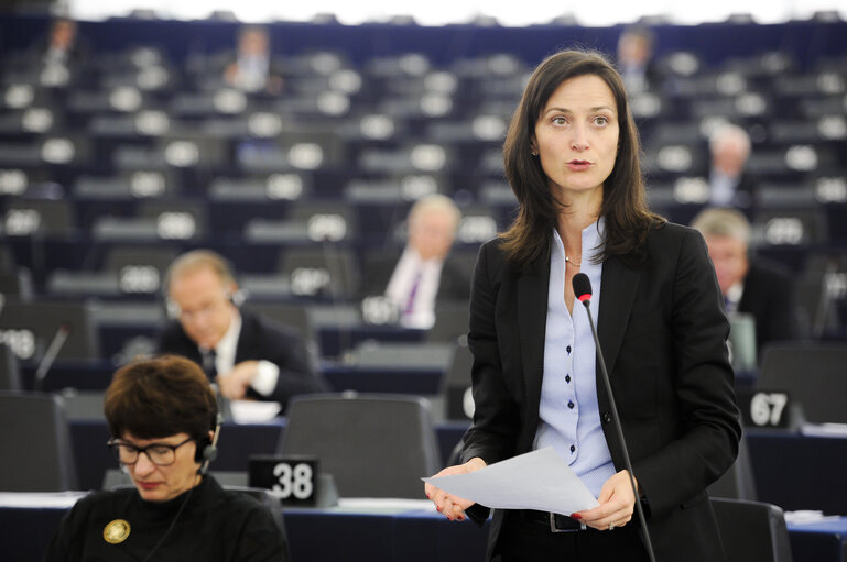 Снимка 6: Plenary Session week 41 2015 in Strasbourg  Statement by the Vice-President of the Commission/High Representative of the Union for Foreign Affairs and Security Policy - Situation in Syria    Statement by the Vice-President of the Commission/High Representative of the Union for Foreign Affairs and Security Policy - Situation in Turkey