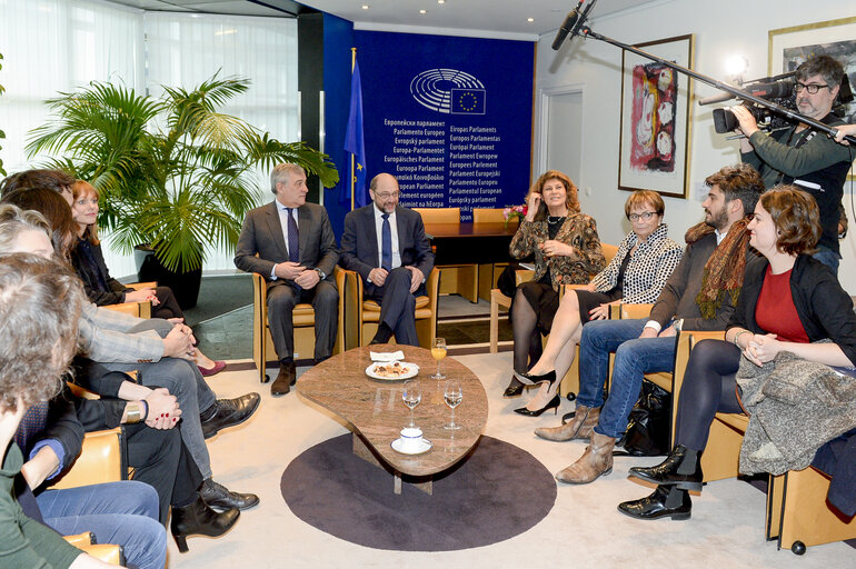 Foto 5: LUX Prize  EP President meets the laureates.