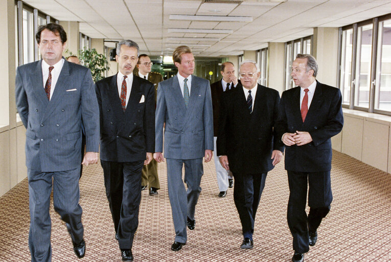 Fotografie 1: Visit of the Grand Duke of Luxembourg to the EP in Luxembourg.