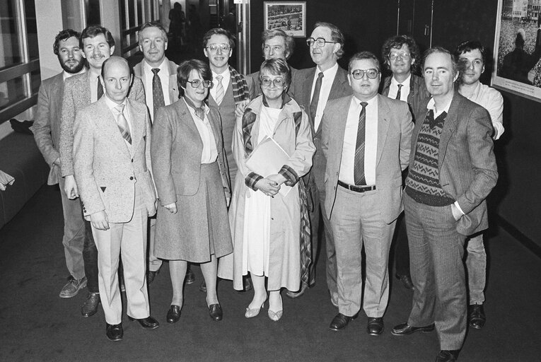 Fotografija 21: Group picture at Strasbourg in february 1984